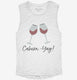 Cabern-Yay Funny Cabernet Sauvignon Wine  Womens Muscle Tank
