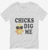 Chicks Dig Me Womens Vneck Shirt 75fee1e4-155b-4e9f-93d1-66f6186f8daf 666x695.jpg?v=1706834711