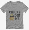 Chicks Dig Me Womens Vneck Tshirt 3b2267d4-f037-476f-b2fb-b5773ce62a40 666x695.jpg?v=1706834709