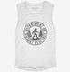 Department Of Bigfoot Research Funny Sasquatch Search  Womens Muscle Tank