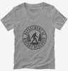 Department Of Bigfoot Research Funny Sasquatch Search Womens Vneck