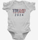Donald Trump 2024 Vintage American Flag  Infant Bodysuit