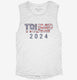 Donald Trump 2024 Vintage American Flag  Womens Muscle Tank