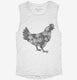 Floral Chicken Farm  Womens Muscle Tank