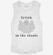 Funny Ghost - Freak In The Sheets  Womens Muscle Tank