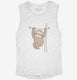 Happy Sloth  Womens Muscle Tank