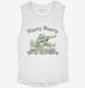 Hippity Hoppity Get Off My Property Funny Frog  Womens Muscle Tank