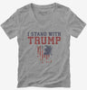 I Stand With Trump Womens Vneck