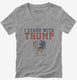 I Stand With Trump  Womens V-Neck Tee