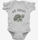 Oh Snap Funny Snapping Turtle Joke  Infant Bodysuit