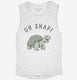 Oh Snap Funny Snapping Turtle Joke  Womens Muscle Tank