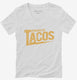Powered By Tacos  Womens V-Neck Tee