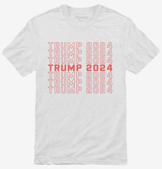 Pro Trump 2024 Election Typography T-Shirt