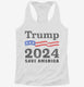 Save America Trump 2024  Womens Racerback Tank