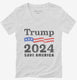 Save America Trump 2024  Womens V-Neck Tee