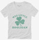 St. Patrick's Day Little Hooligan  Womens V-Neck Tee