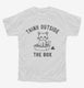 Think Outside The Box Funny Cat  Youth Tee