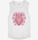 Vintage Owl Graphic  Womens Muscle Tank