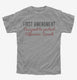 1st Amendment Protecting Offensive Speech  Youth Tee