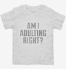 Am I Adulting Right Toddler Shirt 9b29e085-f981-4cfa-9e0f-4b360bc8a95a 666x695.jpg?v=1700581532