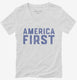 America First  Womens V-Neck Tee