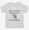 Are You A Beaver Cuz Dam Funny Toddler Shirt 666x695.jpg?v=1700377522