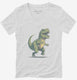 Awesome T-Rex Dinosaur  Womens V-Neck Tee