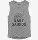 Babysaurus Baby Dinosaur  Womens Muscle Tank
