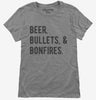 Beer Bullets And Bonfires Country Womens