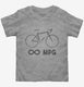 Bicycle Infinity Miles Per Gallon MPG Unlimited Bike Cyclist  Toddler Tee