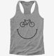 Bicycle Smiling Face Cycling Happy Face  Womens Racerback Tank