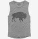 Bison Buffalo  Womens Muscle Tank