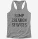 Bump Creation Services Proud New Father Dad  Womens Racerback Tank