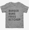 Burger Buns Fries Ketchup Toddler