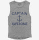 Captain Awesome  Womens Muscle Tank
