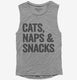 Cats Naps and Snacks  Womens Muscle Tank