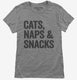 Cats Naps and Snacks  Womens