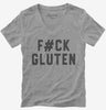 Celiac Disease Fuck Gluten Inolerance Womens Vneck