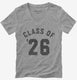 Class Of 2026  Womens V-Neck Tee