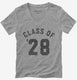 Class Of 2028  Womens V-Neck Tee