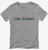 Code Blooded Womens Vneck