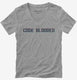 Code Blooded  Womens V-Neck Tee