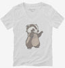 Cute Baby Badger Womens Vneck Shirt 666x695.jpg?v=1700303277