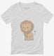 Cute Baby Lion  Womens V-Neck Tee