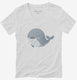 Cute Baby Whale  Womens V-Neck Tee