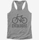 Cycologist Funny Cycling  Womens Racerback Tank
