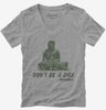 Dont Be A Dick Funny Buddha Quote Womens Vneck