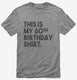 Funny 60th Birthday Gifts - This is my 60th Birthday  Mens