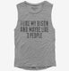 Funny Bison Owner  Womens Muscle Tank