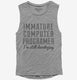 Funny Computer Programmer  Womens Muscle Tank